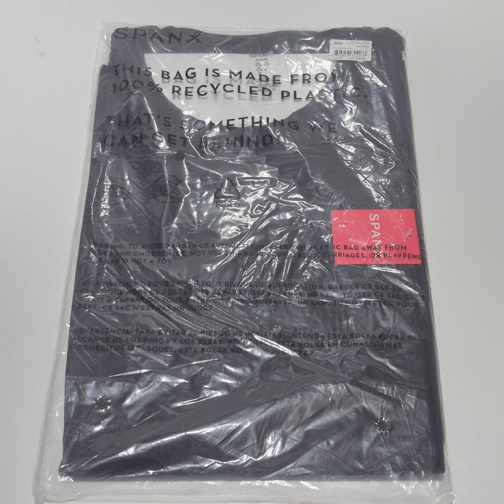 SPANX P.L.T Muscle Tee Very Black Men’s Size Medium NWT Casual Athletic 50168R