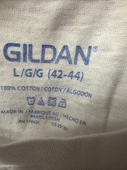 NWot Gildan Mens White Crew T-Shirts Set Of 5 All Size XL