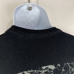 Vans Long Sleeve Shirt Men Small Black Classic Fit Solid Graphic Tee Skateboard
