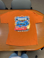 Vintage Matco Tools Racing Tee T-Shirt Size XL Orange Drag Flames !!FIRE!! (72)