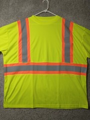 Kishigo High Performance Shirt Men’s 4XL Yellow Hi-Vis PPE Reflective 9120