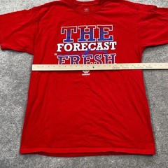 Adidas Originals Men’s The Forecast Is Fresh Graphics Logo T-Shirt Size L Red