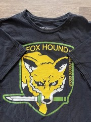 Metal Gear Rising Fox Hound Graphic T Shirt Black Men’s Large Gaming Tee