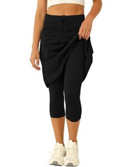 Women 20″ Knee Length Tennis Skirt with Built in Legging Golf Skirts Skirted …