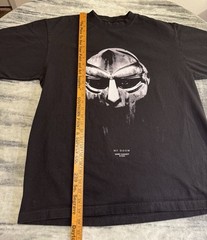 Vintage MF Doom Mask Medieval Game Changer Heavyweight Black T-Shirt Size XL