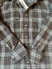 NWT Purple Brand Men’s XS Wool Flannel Button Down Plaid Long Sleeve Shirt