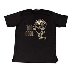 Vintage Taz T-Shirt Size XL Black 90s Tasmanian Devil Looney Tunes Embroidery