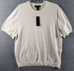 The Men’s Store at Bloomingdale’s Cashmere Blend Sweater Tee XL Cannoli Pullover