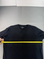 City Lab Black Crew Neck T-Shirt Size 2XL Stretch Slim Fit Short Sleeve