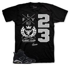 Shirt To Match Jordan 6 Cap & Gown AJ6 Shoes – Flight Crest Tee