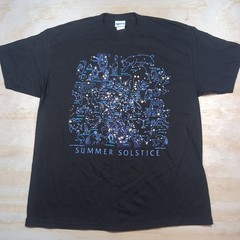 Vtg Y2K Discovery Channel Shirt Mens XL Double Sided Constellations Glows N Dark