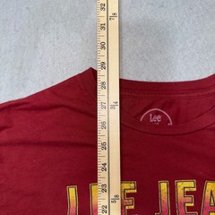 Lee Jeans Company Mens Red Tiger Graphic T-Shirt Classic Fit Large 100% Cotton
