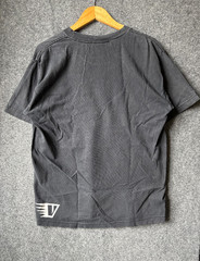 Villager Clothing Trucking Mens Medium T-Shirt Top Graphic Print Logo Black Grey