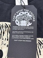 Crooks & Castles T Shirt Mens Sz XL “Trouble Makers” Angels NEW Double Sided