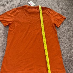 Craft + Flow Mens Pocket T Shirt Small Orange Casual Streetwear Tee NWT
