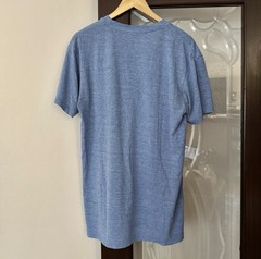 Vintage American Apparel Deep V Neck T Shirt Y2K XL Blue Tri Blend Track Tee