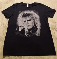 Labyrinth Goblin King David Bowie Graphic Tee SOFT!!! Size L