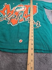 VTG Miami Dolphins Shirt Medium Green NFL Football Graphic Print 90s New NWT