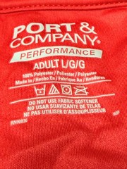 Port & Company Mens Polyester T Shirt Long Sleeve Performance T-Shirt