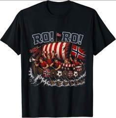 Ro Ro Norway Soccer Fan Chant Viking Row Supporter Vintage T-Shirt