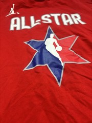 Red Nike Tee Dri-Fit T Shirt Size M’ All Star #77 Doncic White Letters