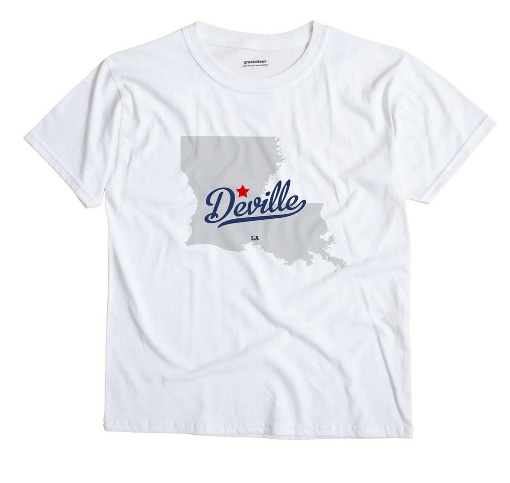 Deville Louisiana LA T-Shirt MAP