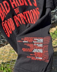 NAV x VLONE Bad Habits Good Intentions Tee Mens M Rap Shirt Excellent Black