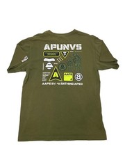 AAPE Multi Print Apunvs Green Tee By A Bathing Ape Streetwear Bape Soldier