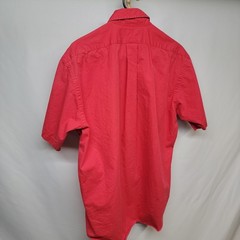 Polo Ralph Lauren Blake 100% Cotton Red Button Up Shirt VTG Short Sleeve Medium