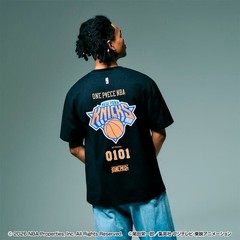 ONE PIECE × NBA T-Shirts ACE×New York KNICKS BLACK、White