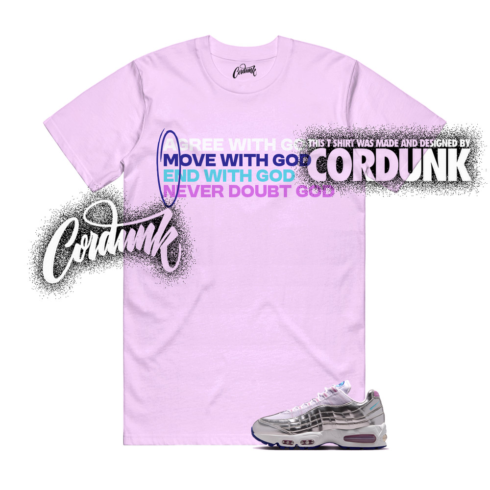 Air Max 95 Big Bubble All Star Chrome Barely Grape T Shirt Match AMEN