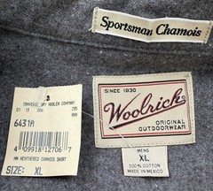 NEW WOOLRICH Mens XL Solid Brown Long Sleeve Flannel Sportsman Chamois Shirt