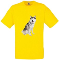 Husky Dog Pet Family Novelty T Shirt Various Colours And Sizes
