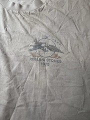 American Eagle Rolling Stones Fitted Crop Tee Grey Size Small Sleeveless