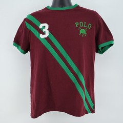 Polo Ralph Lauren Heavy Weight Jersey Classic Fit Crewneck Shirt Number 3 Mens M