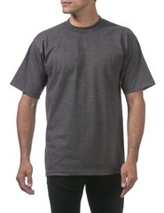 Men’s Heavyweight Cotton Crewneck T-Shirt Pro Club 3 Pack Tee Bulk Solid Blank