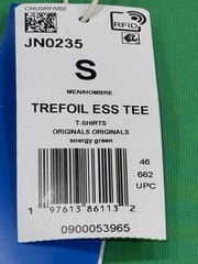 Adidas Originals Trefoil Ess Tee Energy Green T-Shirt JN0235 Men’s Size Small