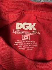 DGK Shirt Mens 2XL Red All Day Graphic Tee Skater Streetwear Urban Skate