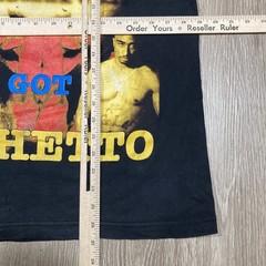 Tupac Shirt L 90s 00s Y2k 2pac All Over AOP Rapper Hip-hop Album Bootleg Rap Tee