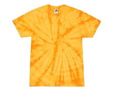 Pick a Yellow Tie Dye T-Shirts Kids & Adult SM – 5XL Cotton Colortone