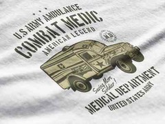 Men’s Graphic T-Shirt Combat Medic – Us Army Ambulance Eco-Friendly Limited
