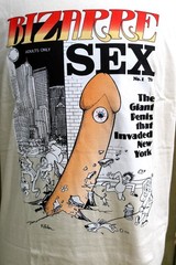 NOS Vintage Y2K Kitchen BIZARRE SEX Funny Comic Graphitti T Shirt MULTIPLE SIZES