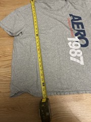 Aéropostale Men’s L Gray Graphic Logo Crew Neck Short Sleeve T-Shirt