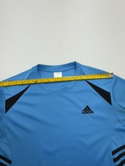 Adidas Boys Blue Athletic Logo T-Shirt Size Regular Condition Varies
