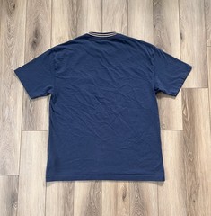 Abercrombie & Fitch Men’s Sz Small Blue Pocket T-Shirt Striped Collar Crew Neck
