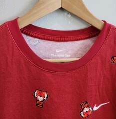 Nike Tiger Woods Men’s Size Large Shirt Red Frank Clubhead All Over Print