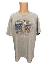 Vintage Men’s 1990’s Hard Rock Cafe HOLLYWOOD Gray Shirt Size Large