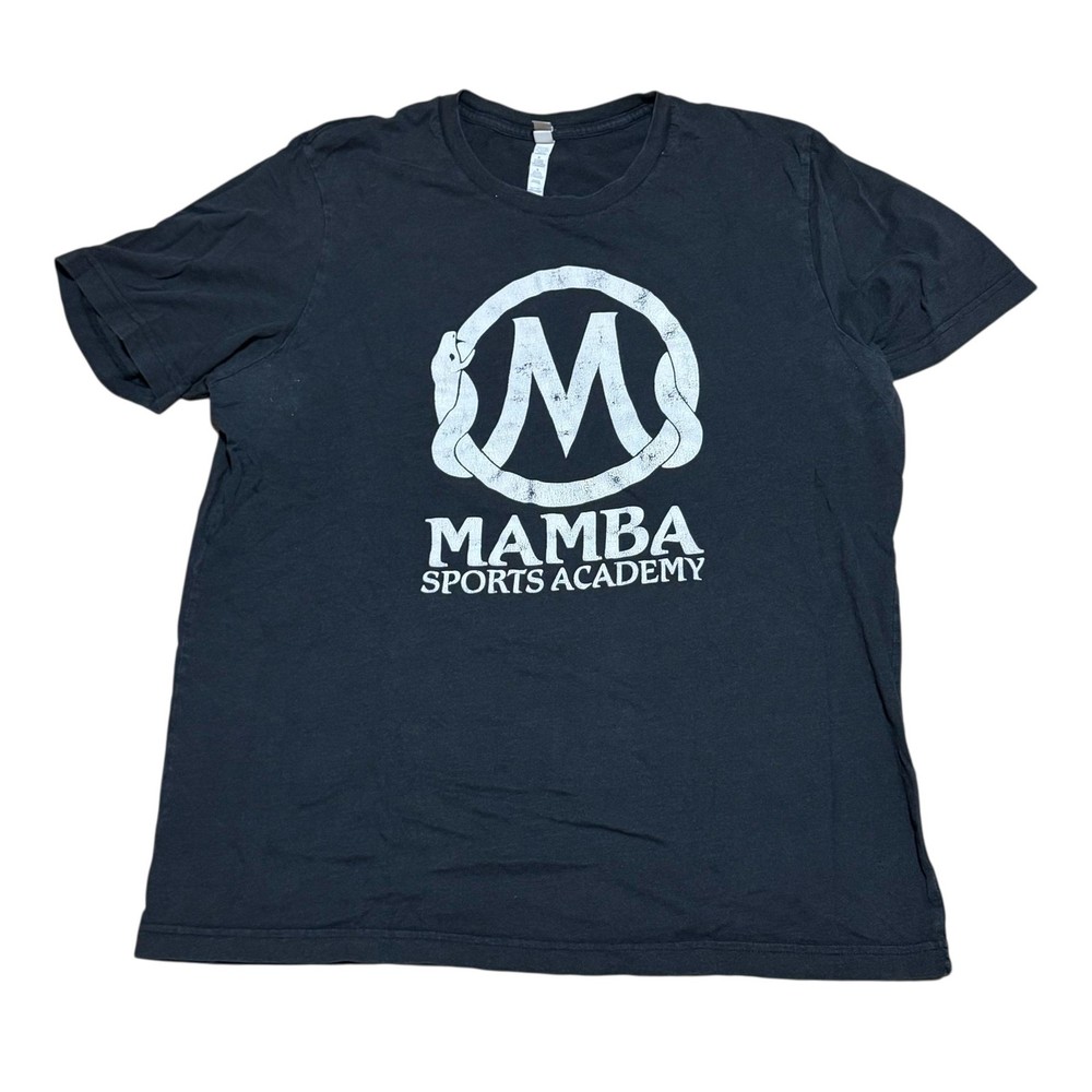 Mamba Sports Academy Shirt Mens XL Black Graphic Basketball Tee Logo