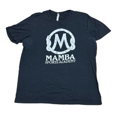 Mamba Sports Academy Shirt Mens XL Black Graphic Basketball Tee Logo
