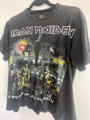 Iron Maiden 100% Cotton Size Medium Made In Bangladesh Super Soft T-Shirt washed
